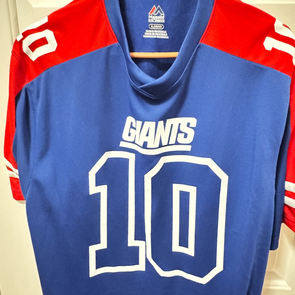 Majestic Giants Red and Blue Fan Jersey